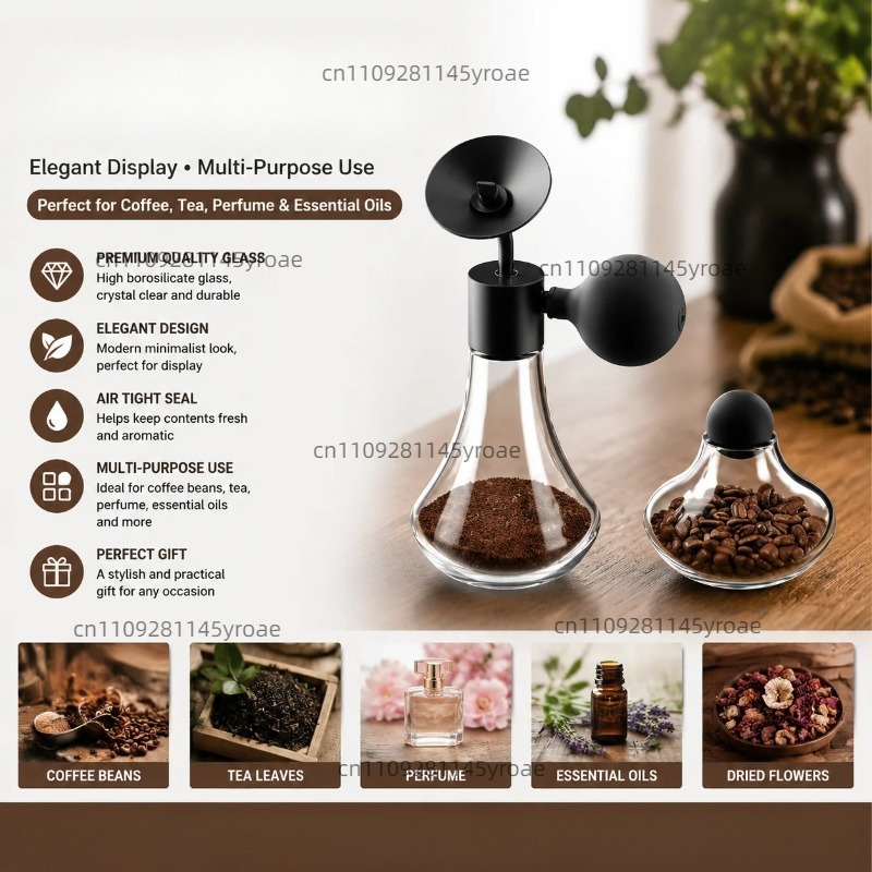 Coffee Tea & Company - Стеклянная бутылка для образцов ароматов, кофе,