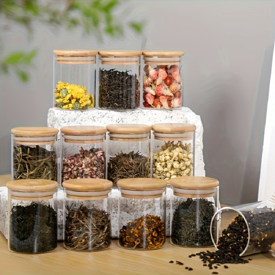Coffee Tea Sugar Container Set - Герметичная стеклянная банка для хранения с