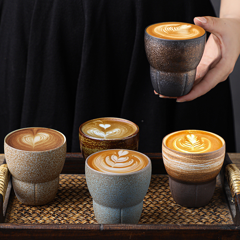 Coffee Tea Japan - Грубая керамическая чашка для эспрессо в
