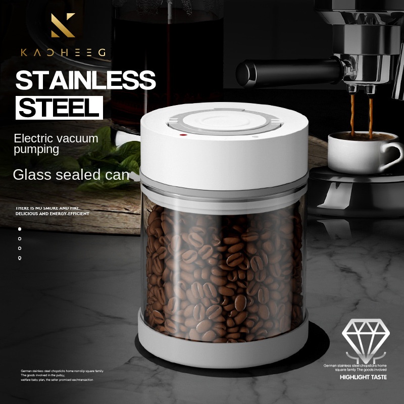 Coffee Tea Sugar Canister Set - Электрическая вакуумная банка для хранения кофейных