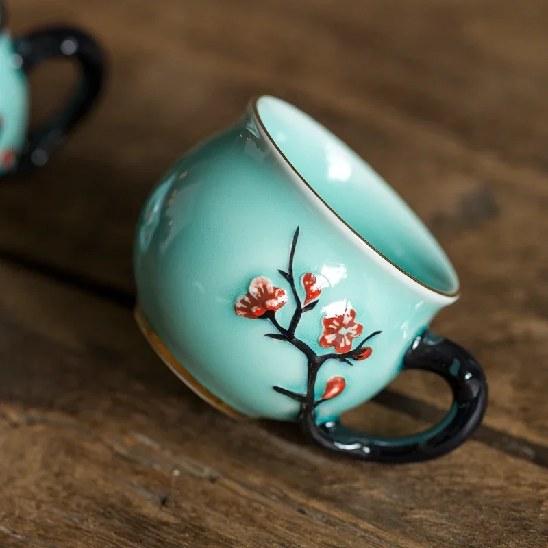 Coffee Tea In Chinese - Китайская керамическая чайная чашка ручной работы