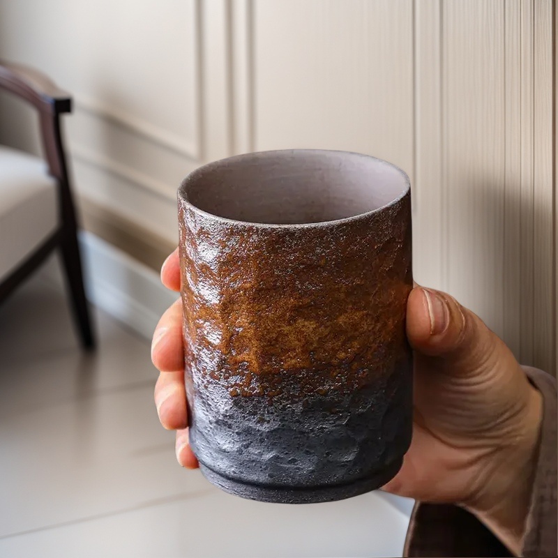 Coffee Tea In Chinese - Винтажная китайская керамическая кружка ручной работы