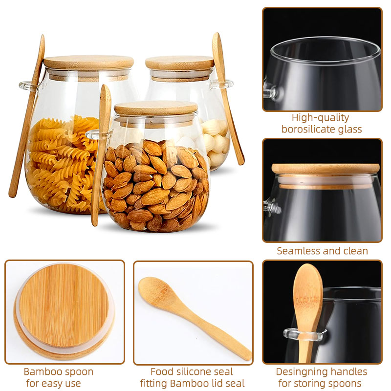 Герметичная стеклянная банка 3 – обзор и цена Coffee Tea Sugar Container Set