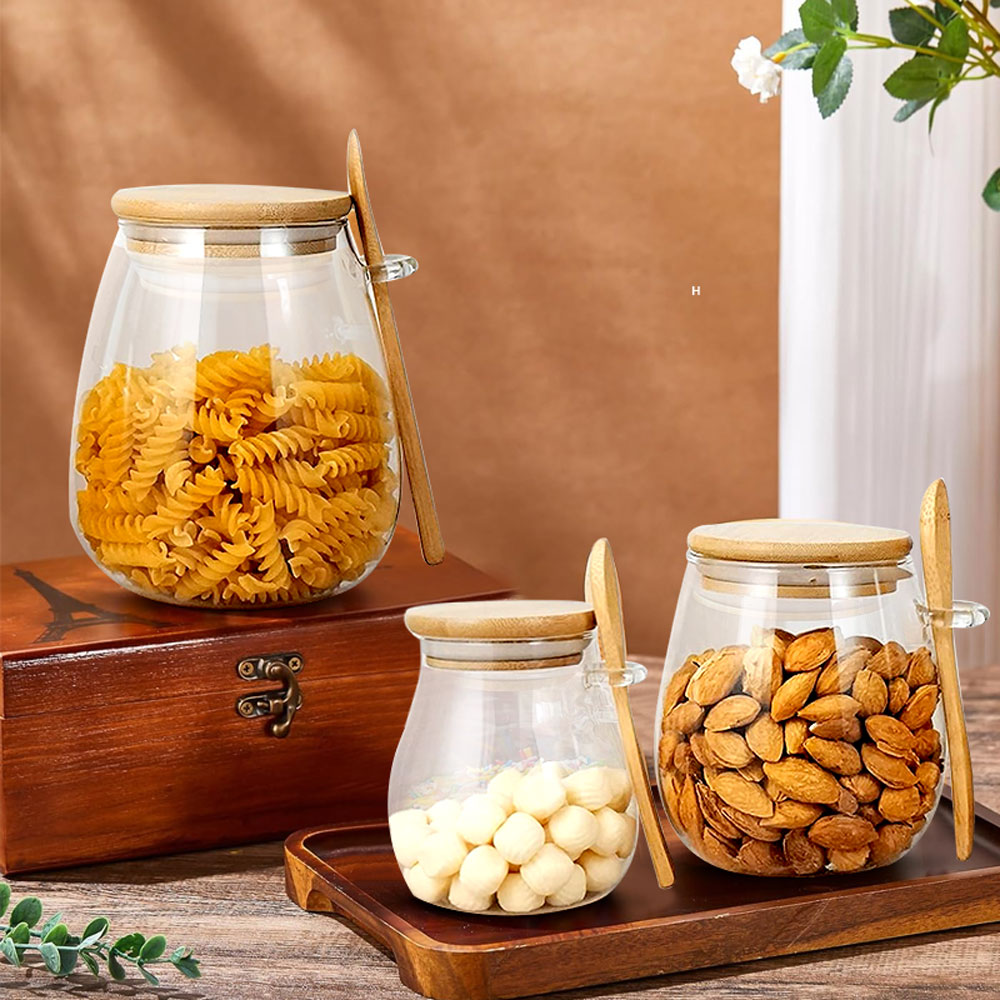 Герметичная стеклянная банка 3 – обзор и цена Coffee Tea Sugar Container Set