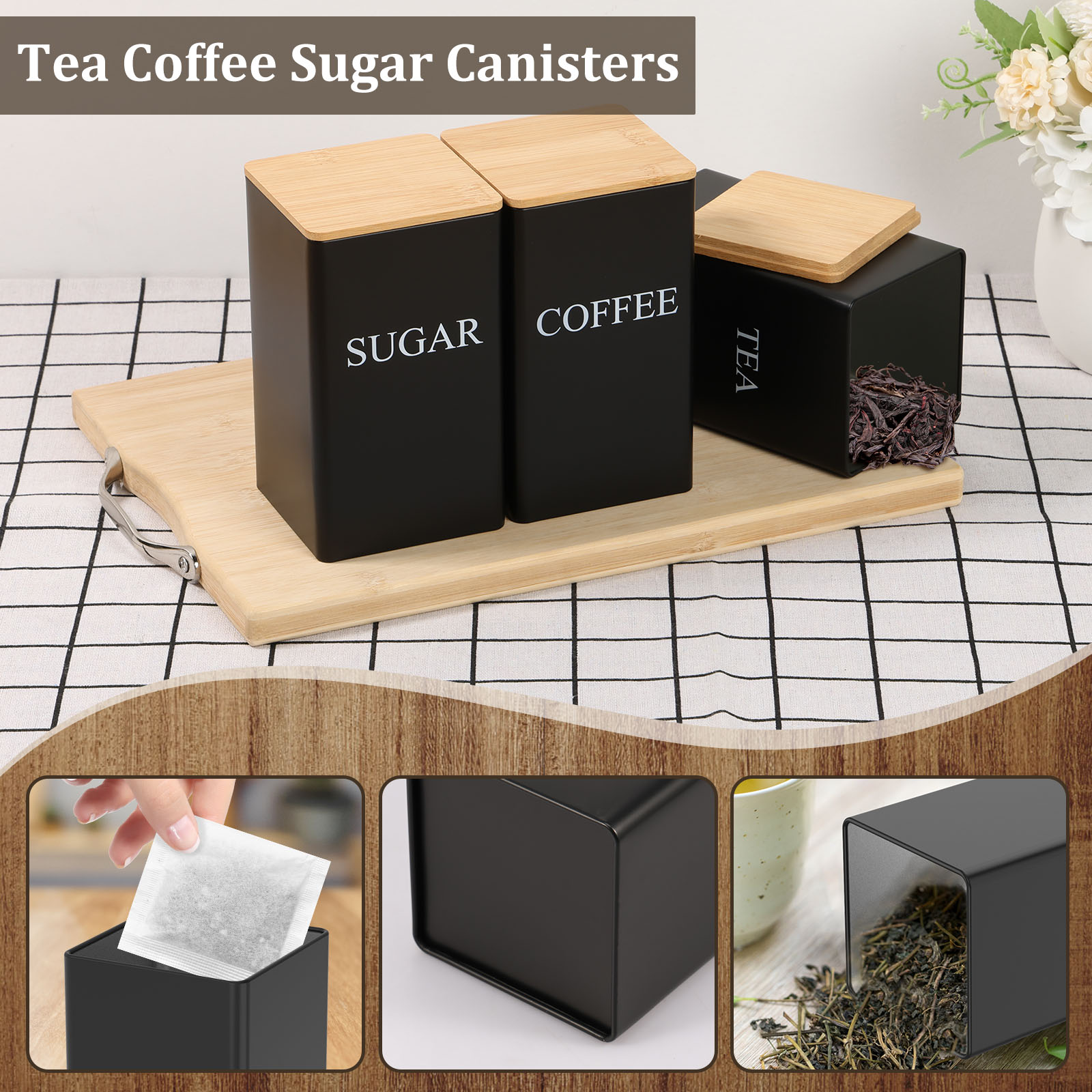 Набор канистр для кофе, чая и  – обзор и цена Coffee Tea Sugar Container Set