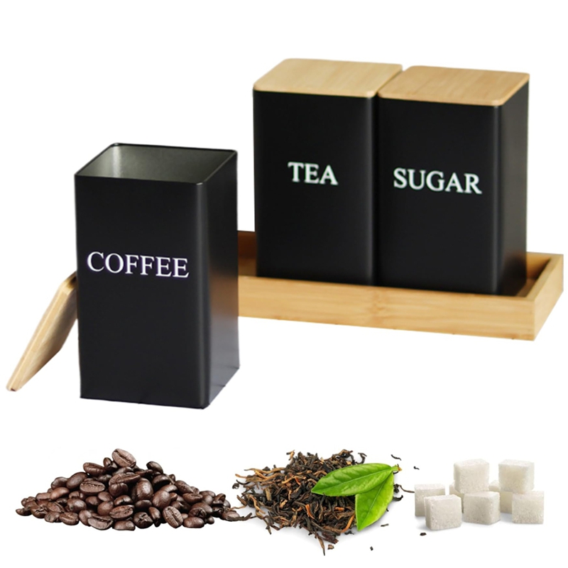 Набор из 3 предметов: банки дл – обзор и цена Coffee Tea Sugar Container Set