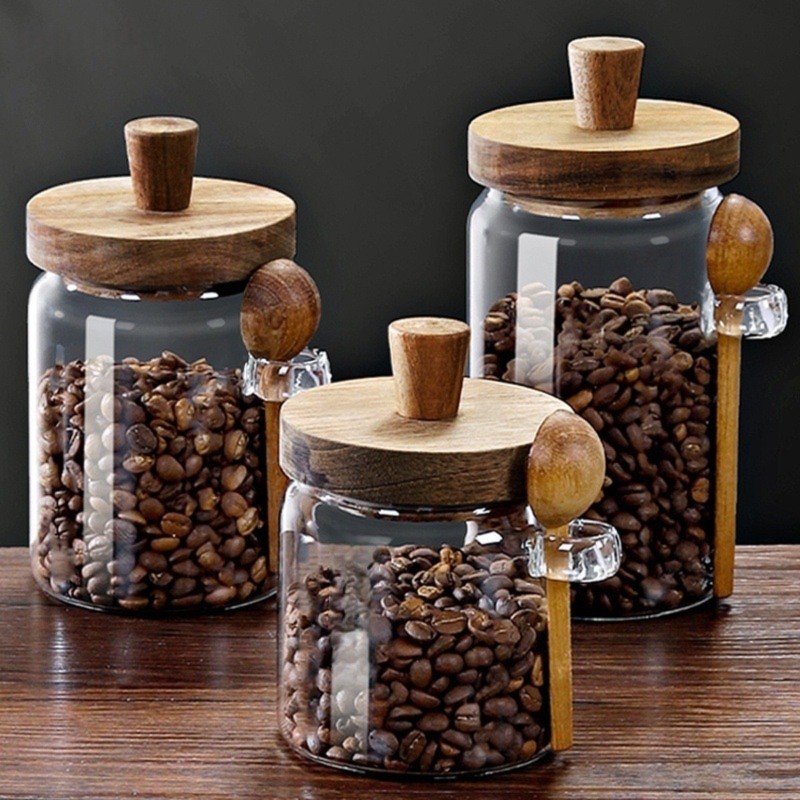 Набор из 3 стеклянных банок AB – обзор и цена Coffee Tea Sugar Container Set