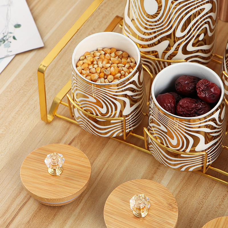 Набор из 7-цветных глазурованн – обзор и цена Coffee Tea Sugar Canister Set