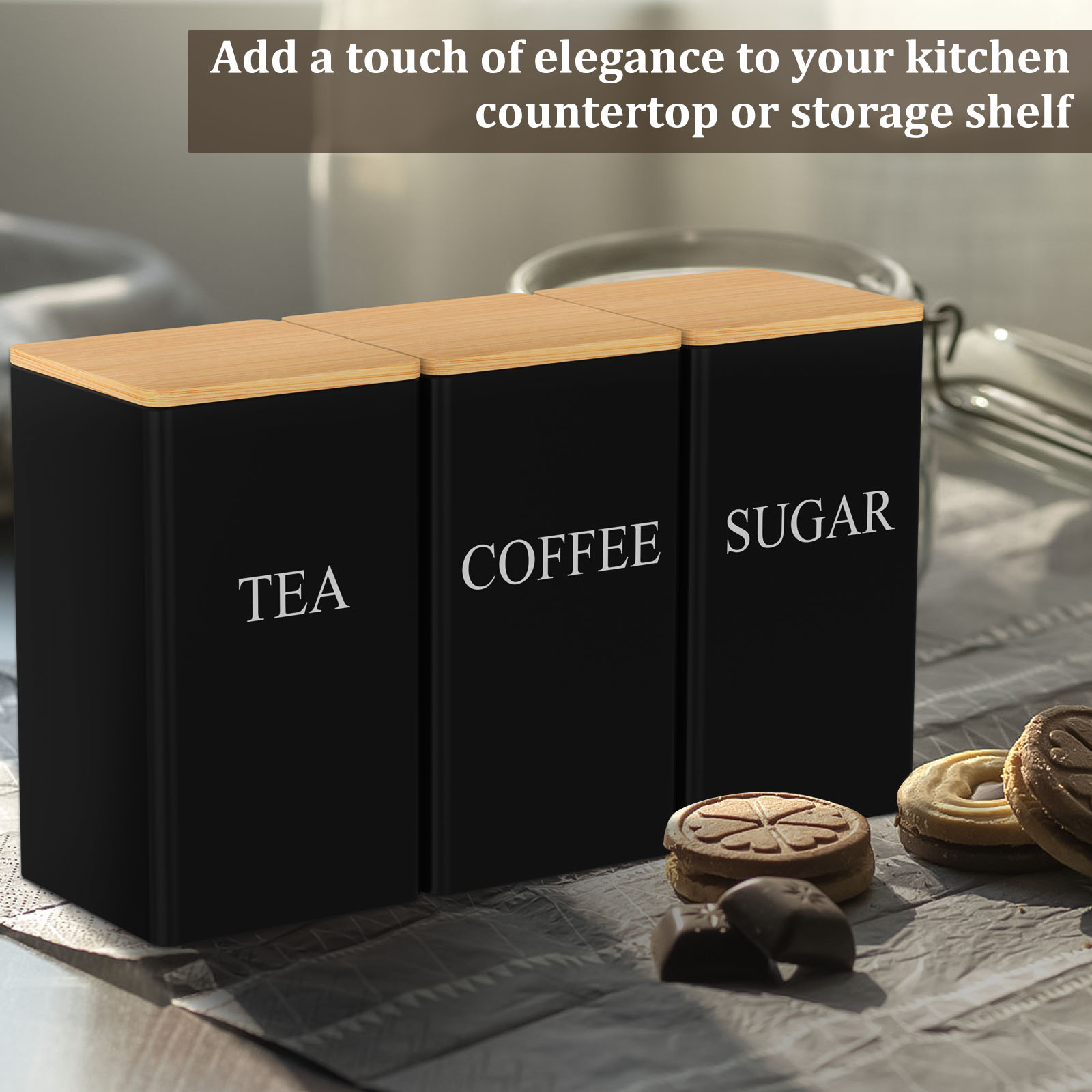 Баночка для хранения кофейных  – обзор и цена Coffee Tea Sugar Canister Set